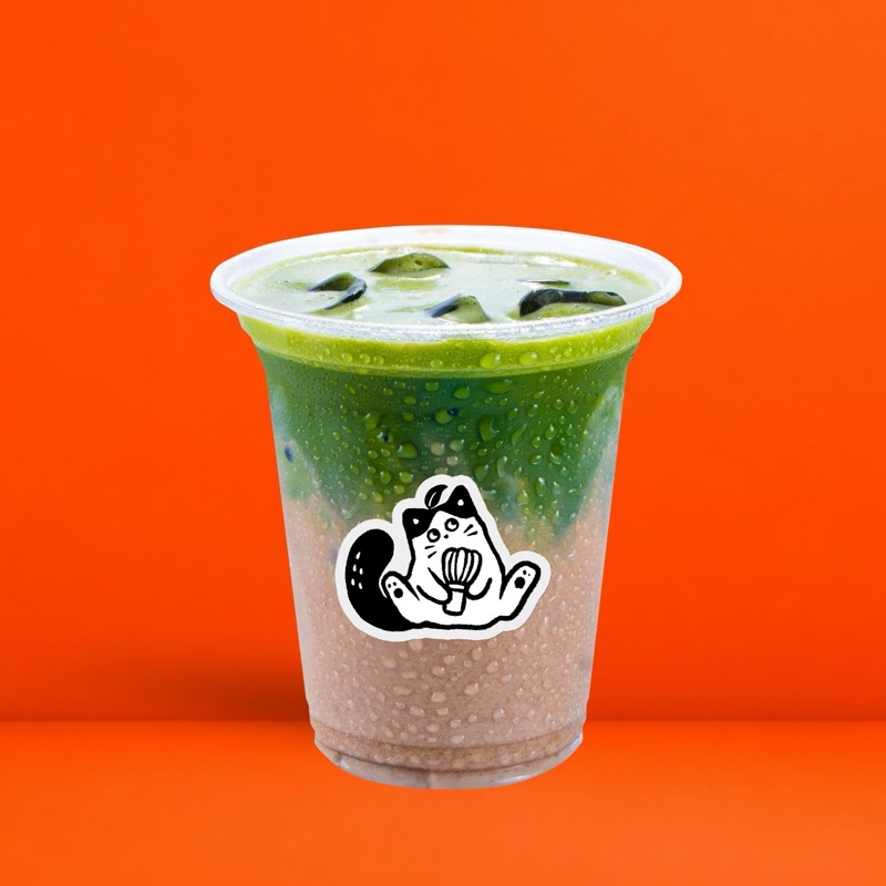 Dear Earl: matcha over Earl Grey milk tea